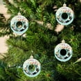thumbnail image 1 of xihome Paquete de 4 adornos navideños de plstico en forma de estrella para la punta del rbol, decoraciones colgantes de donas, dulces y bagels para la decoracin navideña del rbol., 1 of 6