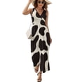 thumbnail image 2 of Cute Cow Pattern Design Sleeveless Dress Dresses Women Summer Evening Dresses Ladies Bohemia Long Dresses, 2 of 9
