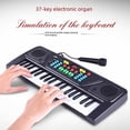thumbnail image 5 of Órgano electrónico de 61 teclas, multifunción, piano para niños, rompecabezas, educación temprana, micrófono, música, instrumento musical, juguetes, 5 of 5