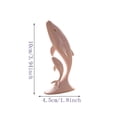 thumbnail image 3 of Mother and Baby Dolphin Resin Figurine 10x4.5cm, 3D Printed Nautical Sculpture with Smooth Texture, Tabletop Shelf Decor for Home Bathroom Gift, 3 of 5