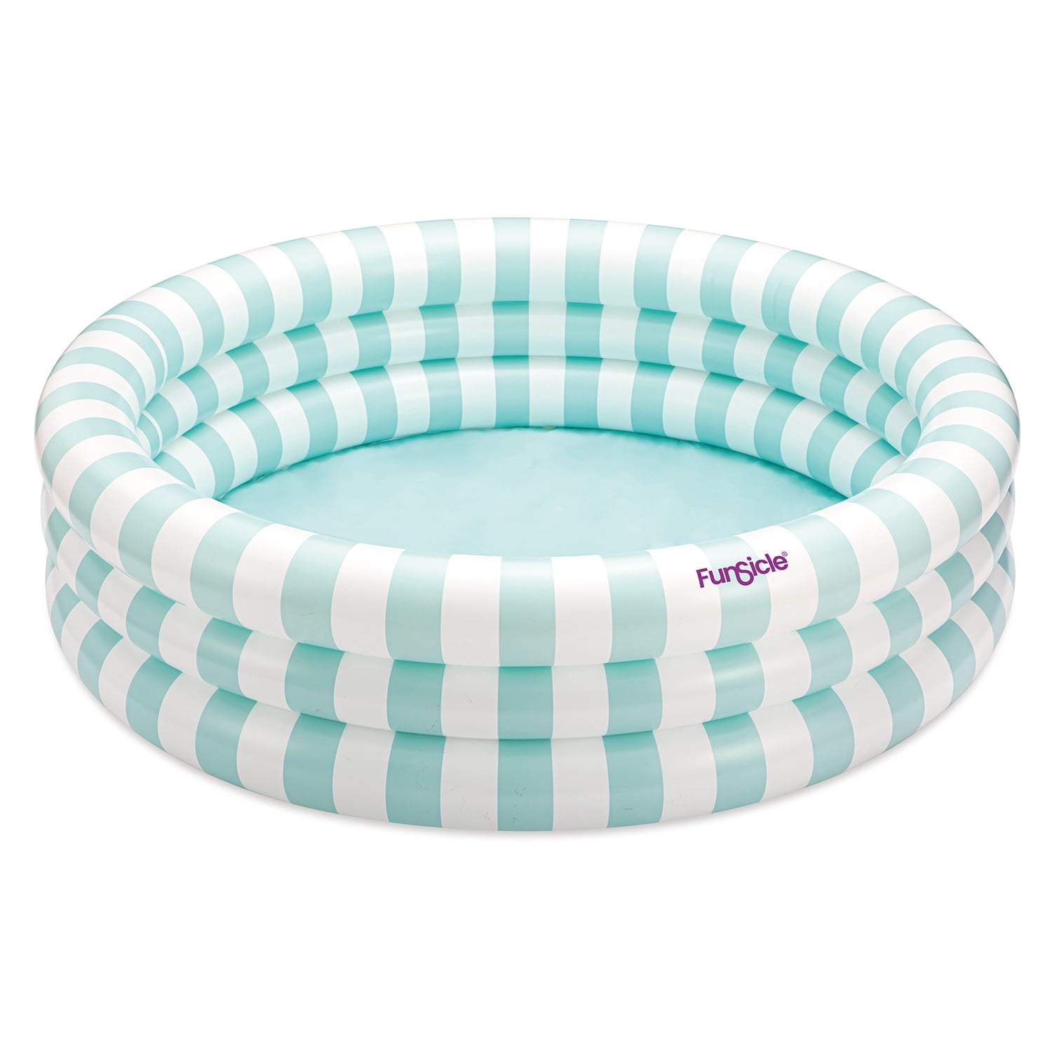 Funsicle Pastel Stripes Inflatable Pool For Kids & Adults, 5.5' x 18", Age 6 and up