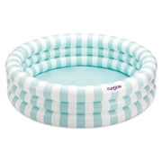 Funsicle Pastel Stripes Inflatable Pool For Kids & Adults, 5.5' x 18, Age 6 and up