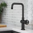 thumbnail image 2 of KRAUS Urbix Industrial Single Handle Kitchen Bar Faucet in Matte Black, 2 of 13