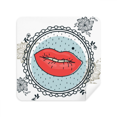 thumbnail image 1 of Lip Flower Frame Cartoon Pattern Glasses Cloth Screen Cleaner Suede Fabric 2 Pack, 1 of 2