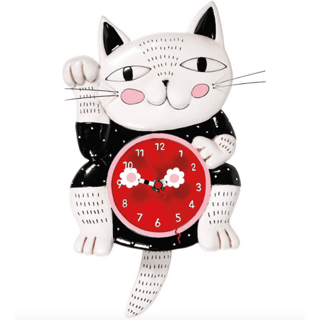 Allen Designs Lucky Cat Clock