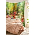 thumbnail image 2 of Flower Tapestry Colorful Floral Plants Tapestry Spring Theme Mystic Secret Garden Wild Flower Tapestry Wall Hanging Dorm Decor Wall Tapestries For Living Room Bedroom Picnic Wall Deco (80X60), 2 of 3