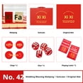 thumbnail image 2 of Fortune & Joy Celebration Collection: Professional Hand-Shuffled Mahjong Tiles with Artistic Double Happiness Engravings, Luxurious Festive Red Game Set for Wedding and New Year Gifts, 2 of 7