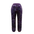 thumbnail image 6 of Wide Leg Pants Woman Carnival Fashion Straight Drawstring Waist Gradient Glitter Joggers Purple Casual Yoga Pant L, 6 of 7