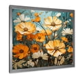 thumbnail image 2 of Designart "Marigold Blossom Burst A Yellow Delight II" Floral Framed Wall Art Decor - Traditional Yellow Marigold Living Room Framed Canvas Art, 2 of 6