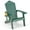 Dark Green, variant on Costway Patio HIPS Adirondack Chair with Cup Holder Weather Resistant Outdoor 380 LBS Navy