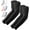 2 Pairs: Black, variant on UV Sun Protection Arm Sleeves - Compression Arm Sleeve, UV Arm Sleeves Men, Women - Golf Cooling Sleeves