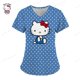 thumbnail image 3 of Camisetas de verano, tops de bolsillo, uniforme de enfermera, Hello Kitty, ropa de mujer con cuello en V, camiseta de hospital, camisetas para mujer 2023, camisetas para mujer, 3 of 5