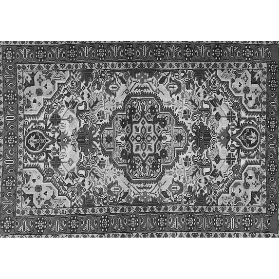 Ahgly Company Indoor Rectangle Persian Gray Traditional Area Rugs, 7' x 9'