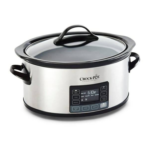 Crock-Pot 6 Quart Slow Cooker with MyTime Technology - Walmart.com ...
