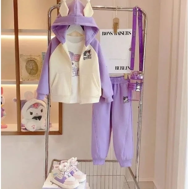 Sanrios-Falda plisada de estilo escolar para niñas, uniforme de béisbol Kawaii JK, Falda corta, pantalones largos, regalo para niños
