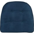 thumbnail image 2 of Non-Slip Tufted Chair Cushions for Dining Room, Kitchen and Office Use, U-Shaped Skid-Proof Seat Pad, 15x16 Inches, 8 Pack, Indigo Blue, 2 of 6