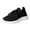 Black, variant on Running Shoes for Women Hollow out Mesh Lace up Walking Shoes Casual Soft Sole Nonslip Workout Athletic Shoes Black Size 7.5