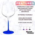 thumbnail image 2 of Crystal Wine Glasses 17.5 oz. Set of 12, Bulk Pack - Restaurant Glassware, Perfect for Red Wine or White Wine - Blue, 2 of 5