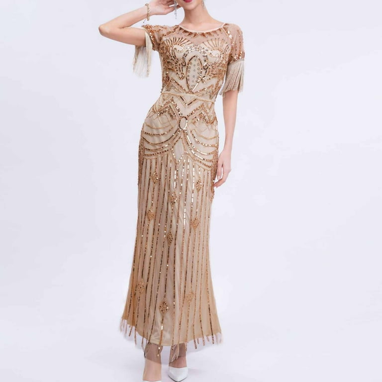 Women Dresses Women's Fashion Solid Color Short Sleeve Round-Neck Ankle Dress Womens Summer Dress Beige M - Walmart.com Women Dresses Women's Fashion Solid Color Short Sleeve Round-Neck Ankle Dress Womens Summer Dress Beige M - Walmart.com