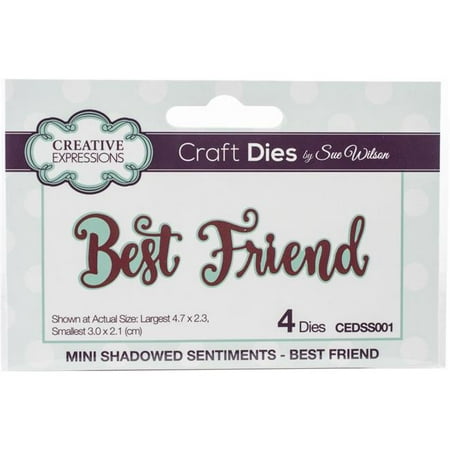 Creative Expressions Craft Dies By Sue Wilson-Mini Shadowed Sentiments-Best