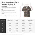 thumbnail image 5 of Balery Animal Paw Men's Casual Button Down Shirt Short Sleeve Textured Summer Cuban Beach Shirts-XX-Large, 5 of 7