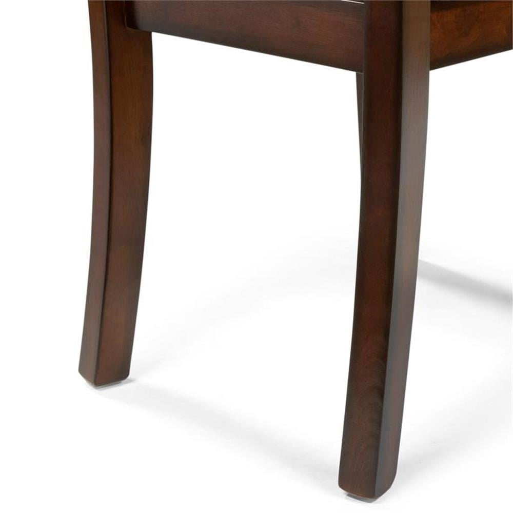 Furniture of America Arlen Wood Dining Chair in Dark Cherry (Set of 2)