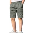 thumbnail image 1 of Pantalones de Natación para Niños Pequeños Verano Sólido Elástico Cintura Pantalones de Playa Bolsillo Pantalones Deportivos Casuales para Niños, 1 of 8