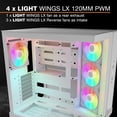 thumbnail image 4 of Gabinete para PC be quiet! Light Base 500 LX Blanco con ventiladores ARGB, 4 of 8