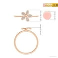 thumbnail image 5 of ANGARA Natural 0.07 Ct. Diamond Fashion Ring in 14K Rose Gold for Women (Ring Size: 3), 5 of 10