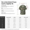 thumbnail image 7 of Vsdgher Skull with Dollar Print Men's Wrinkle Free Untucked Cuban Shirt Business Casual Button Down Shirts Short Sleeve Shirt, 7 of 7