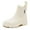 Beige, variant on Womens Short Rain Boots Waterproof Ankle Chelsea Boots Slip-Resistant Garden Shoes