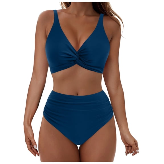 XIYON Womens Bikini Sets Beach Pool Cover Up Hollow Out Bikini Top With Swim Shorts Conservative Two Piece Bathing Suit Beach Outfits Comfortable