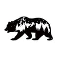 thumbnail image 1 of Arte de Pared de Oso Decoración Oso Animal Montaña Hierro Resistente Colgante Moderno Adecuado para Sala Dormitorio Jardín Regalo Decoración Hogar 30c, 1 of 8