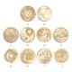 thumbnail image 5 of Cuadros Decorativos Sello de cera Sello Retro Redondo Estrella Luna Cera de sellado Dedicada Cabeza de cobre (A) Likrtyny  embutido en tela, 5 of 9