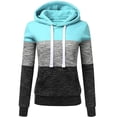 thumbnail image 1 of WEAIXIMIUNG Sweat à Capuche Décontracté pour Femmes Saint-Valentin Patchwork Blouse à Capuche Pull Tops, 1 of 3