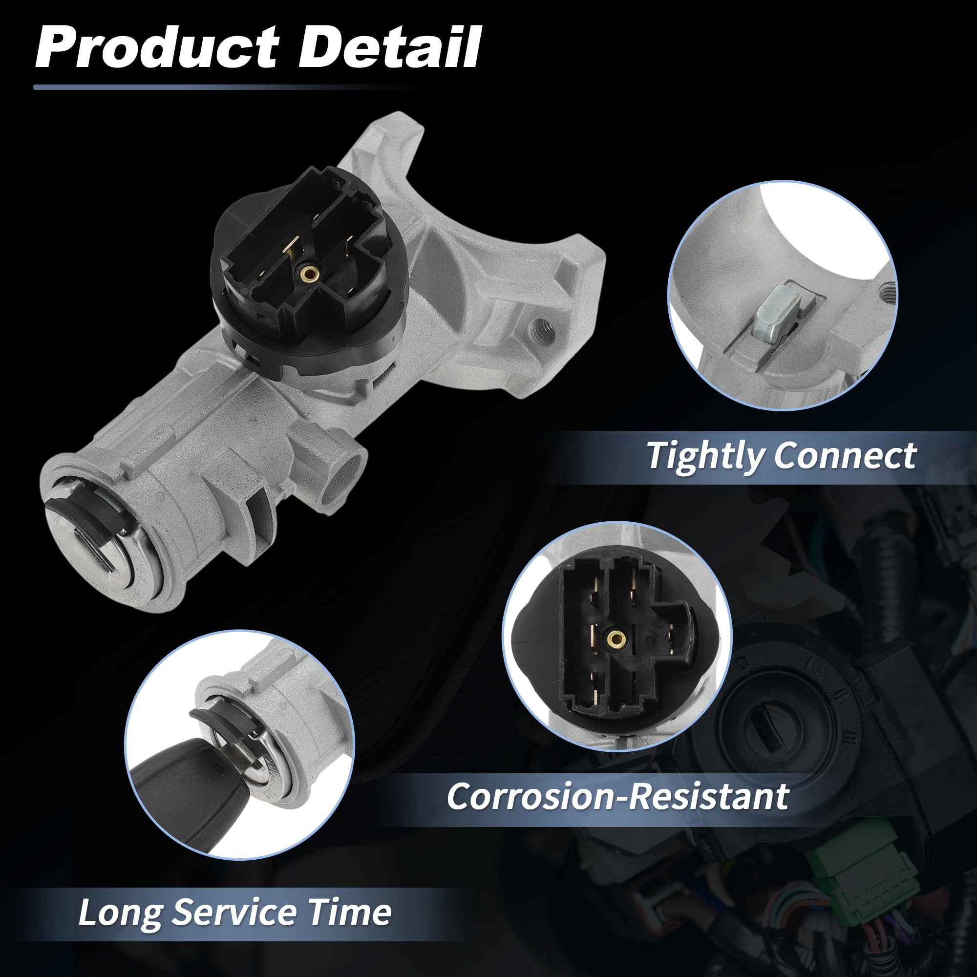 Unique Bargains No.8XL669WERA Ignition Lock Cylinder for Dodge for Ram Promaster 2014-2021