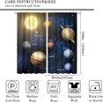 thumbnail image 5 of Educational Curtains Realistic Illustration of Solar System Sun Planets Orbit Astronomy Outer Space Rod Pocket Curtain Bedroom Living Room Window Drapes 2 Panel Set 84x84in, 5 of 6