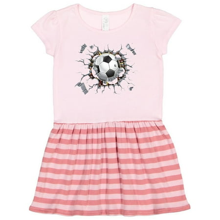 

Inktastic Soccer Breakthrough Gift Toddler Girl Dress