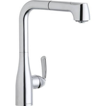 Elkay Kitchen Sink Faucet Elkay LKGT2041CR Gourmet Pull-Out Kitchen Single-Hole Faucet, Available in Various Colors ()