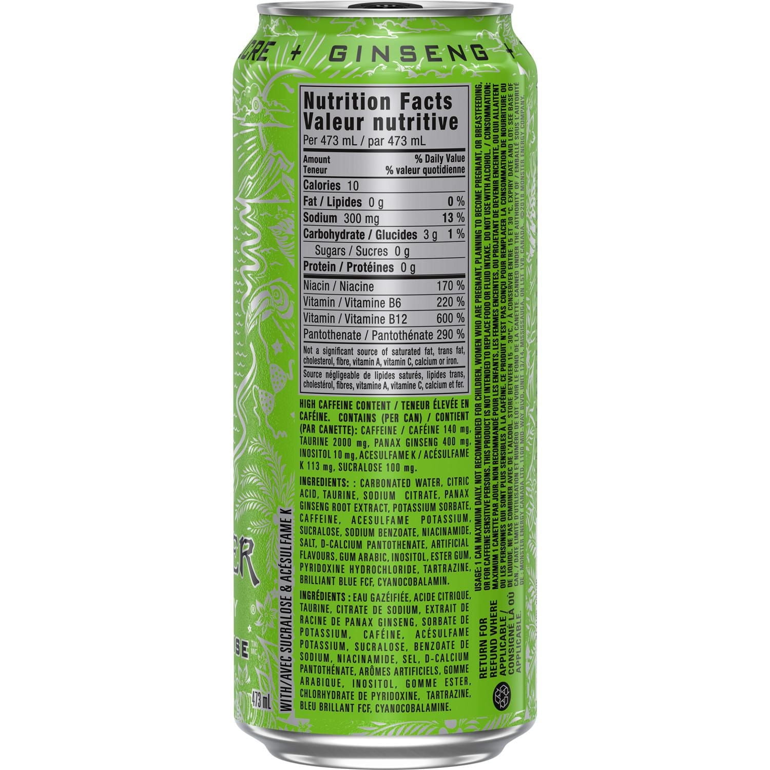 MONSTER ENERGY Ultra Paradise, canette de 473 mL Monster Energy Ultra Paradis
