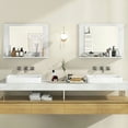 thumbnail image 5 of Canddidliike Rectangle Bathroom Mirror with Shelf 23.5 x 17.5 Inch and Wood Frame-White, Mirrors for Wall, 5 of 9