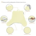 thumbnail image 6 of Nestl Backrest Reading Pillow, Bed Rest Pillow with Arms for Sitting In Bed, Shredded Memory Foam Back Support Pillow, Ivory, 6 of 8