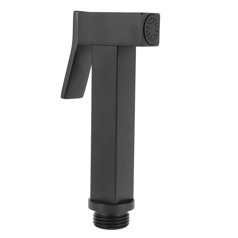 Bulayut Solid Brass Square Black Bidet Sprayer Handheld Shower Bidet