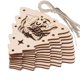 thumbnail image 2 of Xihbxyly En Venta 10 Piezas de Copos En Madera y Colgantes Adornadores En Navidad, Sin Terminar, 2 of 2