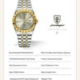 thumbnail image 4 of Poedagar Sport Wrist Watch For Man Waterproof Luminous Dual Calendar Date Men Watch Quartz Stainless Steel Male Watches, 4 of 5