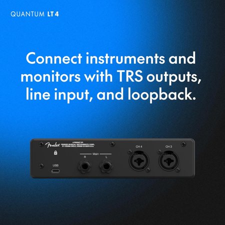 Fender フェンダー Quantum LT4 オーディオインターフェイス USB-C