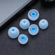 thumbnail image 4 of 6 uds. Audífonos intrauditivos de silicona para reemplazar los auriculares KZ (blanco + azul), 4 of 6