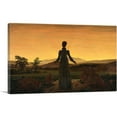 thumbnail image 1 of ARTCANVAS Woman Before the Rising Sun 1818 Canvas Art Print by Caspar David Friedrich - Size: 26" x 18" (0.75" Deep), 1 of 9