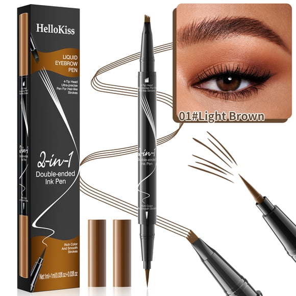 Stylo à Sourcils 4D à Quatre Pointes - Imperméable, Longue Tenue, Anti-Bavures, Facile à Utiliser pour des Sourcils Parfaits et des Yeux Définis