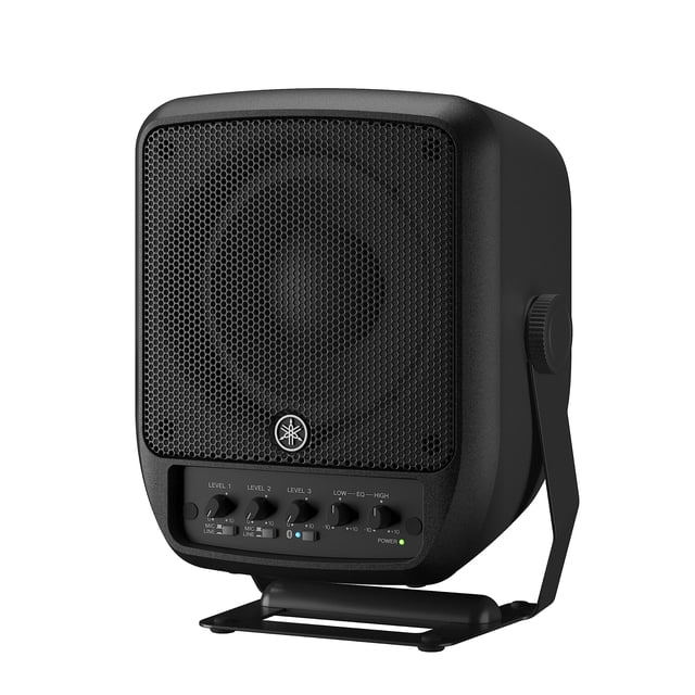 Yamaha Stagepas100 PA portátil de 6,5 pulgadas con mezclador de 3 canales, negro